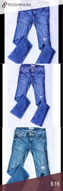Hollister Distressed Bootcut Jeans Hollister Distressed