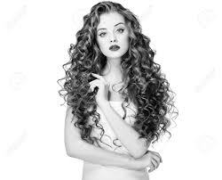 This is the curly hair, bcz the curl is quite tight. Beautiful People Woman Curly Hair Fashion Girl With Healthy Stock Photo Picture And Royalty Free Image Image 78785412