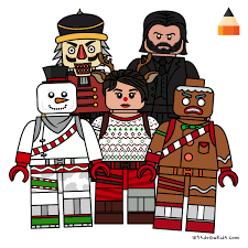 Lego Fortnite Christmas Set Lego Coloring Lego Figures Christmas Drawing