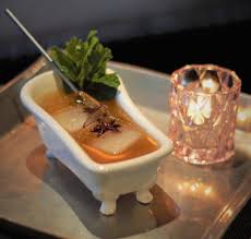 Restaurant menu, map for bathtub gin located in 10011, new york ny, 132 9th ave. This Gin Cocktail Is Served In A Miniature Bathtub Funny Cocktails Weird Food Food