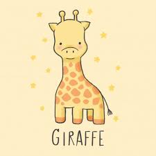 Cute Giraffe Cartoon Hand Drawn Style Cute Cartoon Drawings Giraffe Cartoon Drawing Giraffe Drawing