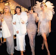 Kendall Kris Khloe And Kylie Gatsby Party Dress Gatsby Party Outfit Great Gatsby Outfits