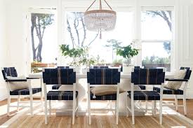 Plus, this fabric can be cleaned very easily with a spot cleaner. Casual Coastal Dining Room Style