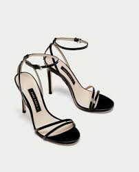 Ankle Strap Zara Black Sandals Patent Leather Sandals With Straps 49 90 Usd Zara Black Faux Patent Leather Sandals Two Thins Strap Zara Heels Black Strappy Sandals Stiletto Sandals