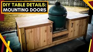 Double your table space with this plan from seared and smoked that has the big green egg sit right smack dab in the middle. Diy Big Green Egg Table Part 2 Youtube