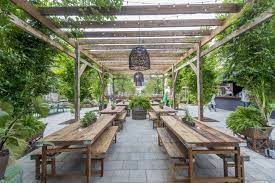 The right fence for your garden can enhance its natural beauty, while serving the useful fu. Horticultural Pennsylvania Society Garden Phs Pop Up Outdoor Restaurant Patio Outdoor Restaurant Backyard Restaurant