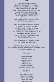 Metallica One Off Of And Justice For All Metallica Lyrics Metallica Song Great Song Lyrics