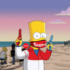 Bart simpson, the simpsons, supreme (brand) wallpaper. 16 Simpson Supreme Wallpapers On Wallpapersafari