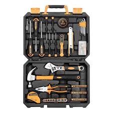Tool Kit Sets For Diy Home Decor Projects Crafts And Repairs Soft Grip Handles Essential Home Improvement Hand Home Repair Tool Box Storage Home Tool Kits