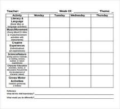 Sample Toddler Lesson Plan Template Lesson Plan Template Free Curriculum Lesson Plans Printable Lesson Plans