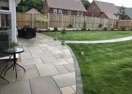 Sawn Smooth Raj Green Indian Sandstone Patio Garden Design Hot Tub Garden Garden Water Fountains