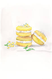 Laduree Tres Amarillo Limon Macarons Con Por Lauralaurentsalon 10 00 Food Clipart Food Illustrations Food