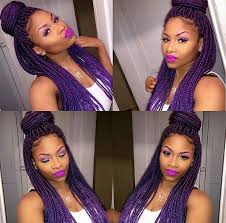 Black And Purple Knotless Braids Pin By Mykaela Johnson On Colorful Hurr Natural Hair Styles Box Braids Hairstyles Hair Styles