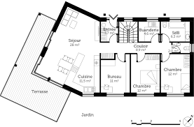 De nombreux arbres, batiments et légumes sont disponibles pour agencer votre terrain. Plan Maison En V En Bois Ooreka