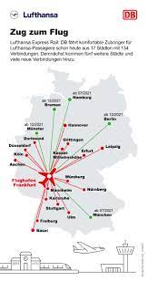 Ihre fahrkarte buchen sie online auf bahn.de. Extraschnelle Db Sprinter Zuge Zum Frankfurter Flughafen Lufthansa Und Deutsche Bahn Stellen Gemeinsame Produktoffensive Vor Deutsche Bahn Ag