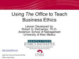 Using The Office To Teach Business Ethics - Ppt Video Online Download