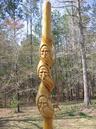 How To Carve A Woodspirit In A Hiking Stick Crickhollow Carving Wood Carvings And Walking Sticks For Sale Walking Sticks Walking Sticks For Sale Stick Collection