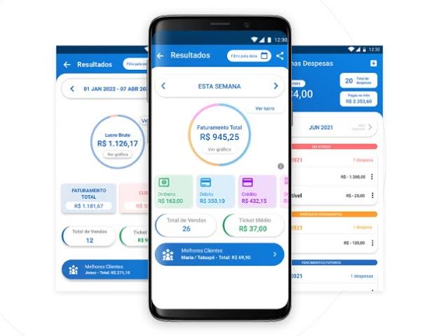 Acompanhamento financeiro em tempo real no smartphone, gerada com IA
