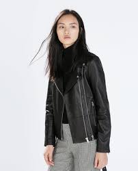 Leather Biker Jacket Outerwear Woman Zara Greece Real Leather Jacket Jackets Leather Jacket