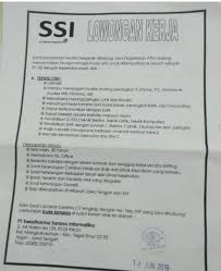 Lowongan kerja pt mortar utama. Lowongan Kerja Pt Swadharma Sarana Informatika Kerja Teknik Komputer Teknik Listrik