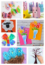 These creations of art tell us that even the seemingly useless stuff can be transformed into objects of affection if you get creative. Easy Spring Crafts For Kids Arty Crafty Kids Springtime Crafty Fun