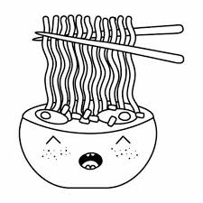 Comida Kawaii Para Colorear