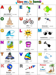 Samoan For Kids Samoan Alphabet Free Printable Activity