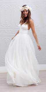 51 Beach Wedding Dresses Perfect For Destination Weddings Spaghetti Strap Wedding Dress Wedding Dresses With Straps Wedding Dresses