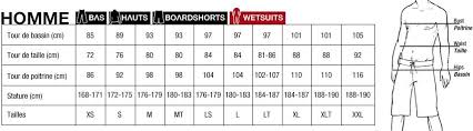 Oxbow Wetsuits Size Chart Wetsuit Megastore