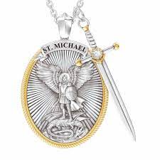 Found On Bing From Www Danburymint Com Stainless Steel Pendant St Michael Pendant Pendant