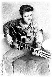 Stars Portraits Portrait Of Elvis Presley By Henstepbatbot 4 Elvis Tattoo Elvis Presley Elvis
