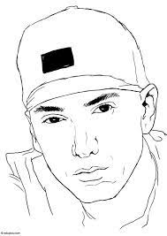 On each of the following pages, you will find an image of one famous work of art. Coloring Page Eminem Eminem Drawing People Coloring Pages Hip Hop Artwork