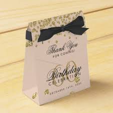 60th Birthday Party Favor Ideas Gold 60th Birthday Thank You Confetti Blush Pink Favor Box Zazzle Com 50th Birthday Party Favors Pink Favours Milestone Birthday Party Favors