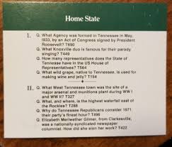 Quizzes on 50 us states. Tennessee Trivia Of The Day Saturday Feb 9 R Tennessee