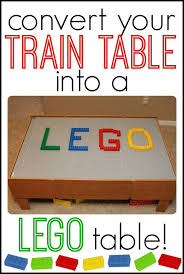 Make A Diy Lego Table From A Train Table I Can Teach My Child Lego Table Diy Train Table Lego Table
