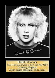 Hazel O'Connor Signed Music Concert Souvenir Wall Art Memorabilia gift  A5,A4,