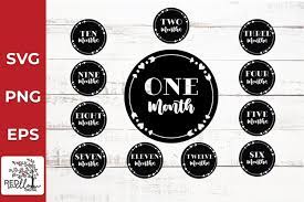 Download Baby Monthly Milestone Svg Bundle Baby Svg 1132702 Cut Files Design Bundles