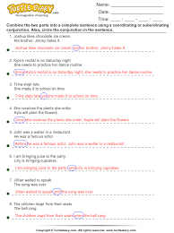 Check spelling or type a new query. Combine The Clauses Using A Conjunction Answer Conjunctions Worksheet Subordinating Conjunctions Conjunctions