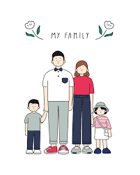 On Sale Custom Family Drawing Family Drawing Custom Portrait Family Illustration Annive Family Drawing Family Illustration Custom Portrait Illustration