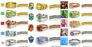 Nerd Engagement Rings Birthstone If You Love Your Birthstone Color There S Not Any Reason Why You Nerd Wedding Rings Geeky Wedding Rings Geek Wedding Rings