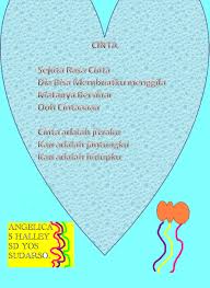 Aku mempunyai nama nama itu panggilanku nama itu identitasku namaku jati diriku. Contoh Syair Untuk Anak Smp Cikimm Com