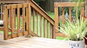 For the glass, you should. Diy Gates For Deck Stairs Checking In With Chelsea