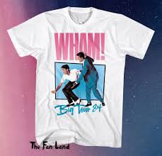 New Wham Big Tour 84 Tour 1984 Wham Mens Vintage Classic T Shirt Vintage Men Retro Tee Classic T Shirts