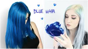 Bleaching Roots Dyeing Hair Comic Blue Splat Hair Dye Dyed Hair Blue Bleached Hair