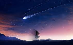 Image result for images girl looks at star silhouette