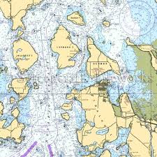 Washington Guemes Island Anacortes Hat Island Nautical Chart Decor