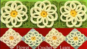 Flores a crochet paso a paso. Como Tejer A Crochet Punto De Flores Filigrana Tejido Facil How To Crochet Youtube