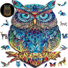108 in a bulgarian woods. Amazon Com Glowing Wooden Jigsaw Puzzles Unique Beautiful Owl Animal Shape Best Gift For Adults Family Game Play Collection 188 Pieces Large 11 2x7 3x0 2 Inches Toys Games