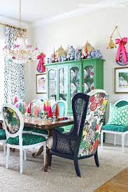 It S A Colorful Life 2019 Christmas Home Tour Part 2 Porch Entry And Dining Room Christmas Dining Room Eclectic Dining Room Funky Dining Room