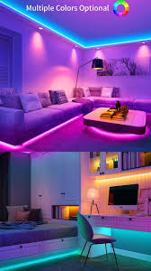 Led Strip Lights Govee 32 8ft Rgb Colored Rope Light Strip Kit With Remote And Control Box Led Lighting Bedroom Home Room Design Modern Farmhouse Living Room
